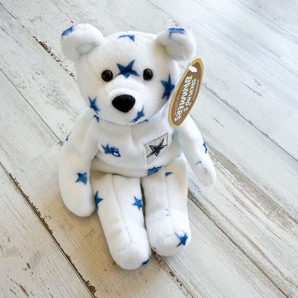 Vintage 1999 Salvino’s Bammers Troy Aikman #8 Dallas Cowboys Bear NFL Plush NWT - Picture 4 of 16